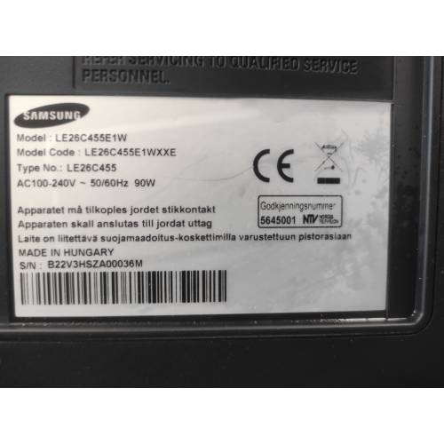 Samsung LE26C455E1W 27'' Full HD 1360x768 HDMI VGA A
