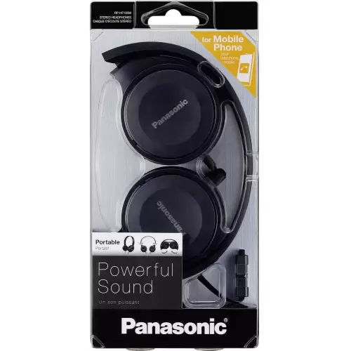 Słuchawki nauszne Panasonic RP-HF100ME z mikr. mini jack